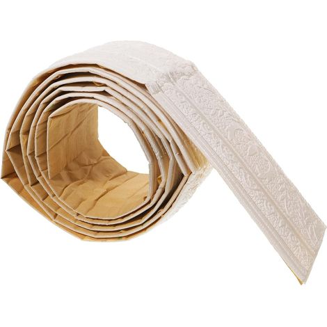 Plinthe auto-adhésive en mousse XPE blanche pour la décoration et (1/5)