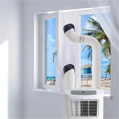Kit d'étanchéité pour fenêtre de climatisation 3M Airlock, bloqueur d'air chaud avec texture polaire, kit d'étanchéité pour fenêtre de sortie de climatiseur (1/5)