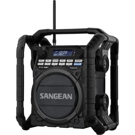 Sangean U-4 DBT+ Baustellenradio DAB+, UKW AUX, Bluetooth®, USB Akku-Ladefunktion, wiederaufladbar, (1/5)
