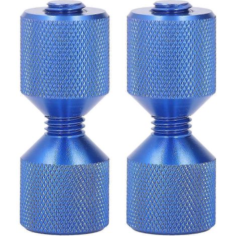 Jeu de 2 goupilles d'alignement de bride, en aluminium anodisé, pour bride de 1/18 pouce, goupille à double trou, compatible avec les brides de 0,5 à 14 pouces (150 lb), bleu intelligent (1/5)