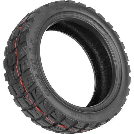 Pneus tout-terrain 102.75-6.5 pour trottinettes électriques de 10 pouces, pneus antidérapants épaissis, pneus de remplacement en caoutchouc résistant à l'usure. (1/5)