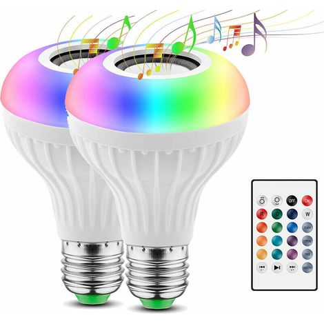 Ampoule LED intelligente couleur E27/B22, ampoule intelligente Bluetooth, synchronisation de l'ampoule connectée au rythme de la musique (1/5)