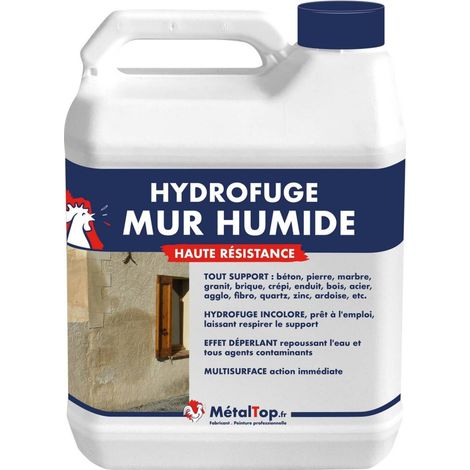 Hydrofuge Mur Humide - 5 L - Métaltop