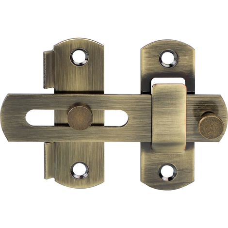 Verrou Porte Exterieur Coulissante Loquet Porte Interieure, Bronze (1/5)