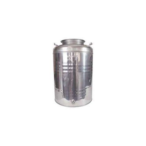 FUSTO INOX PER OLIO GRAFFATO LT.50  ø mm.375x580h.    MAFFEI