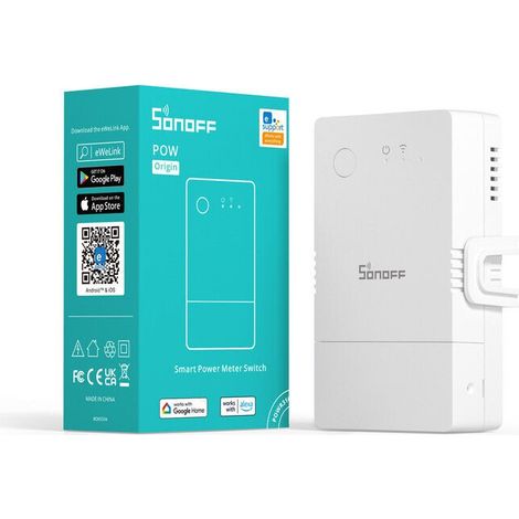 POWR316 Interrupteur Compteur d'Énergie Intelligent, avec Surveillance de l'énergie, Protection contre les surcharges, Compatible avec Alexa, Google Home,16A/4000W Interrupteur Sans Fil (1/5)