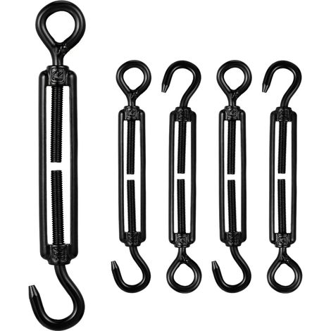 5 Pack Cable Tensioner Hook and Eye Cable Tensioner Stainless Steel Cable Tensioner (1/5)