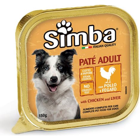 CIBO CANE MONGE SIMBA 150 G PATE VSC POLLO FEGAT