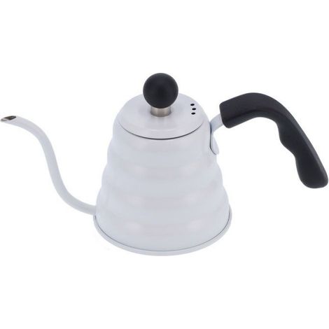 Cafetière - Acier Inoxydable - 600 Ml - Long Bec - Blanc - Pour Maison Et Bureau (1/5)