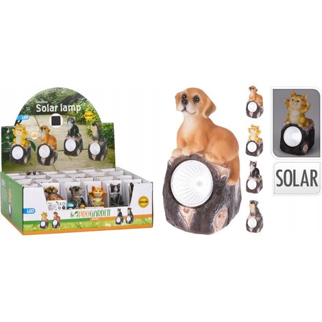 Lampada solare da giardino, animali a LED, 11 cm