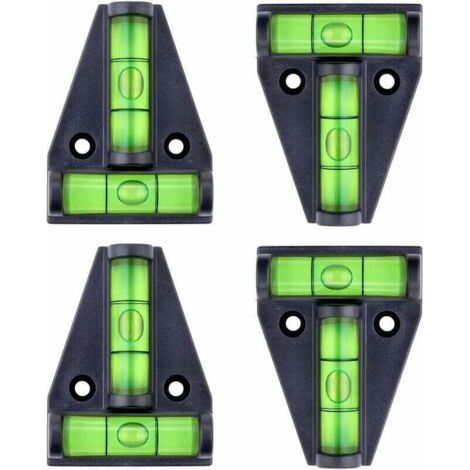 Spirit level, XU, small magnetic T-shaped bubble with 2 leveling bubbles. Complete kit 4, motorhome accessories, stabilizers, cameras or other equipment - (1/4)