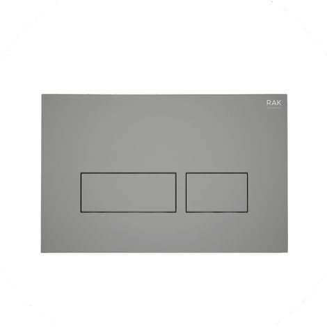 RAK Ecofix Rectangular Dual Flush Plates - Matt Grey (1/3)
