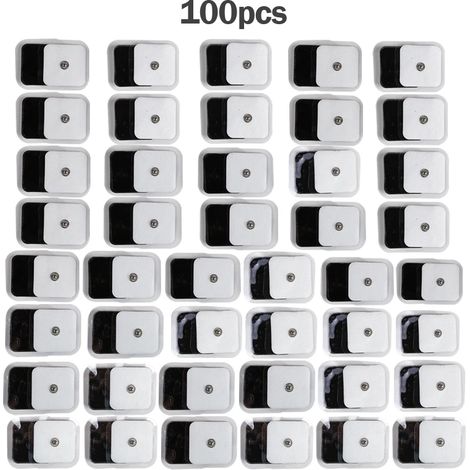 100 électrodes TENS pour physiothérapie, acupuncture et thérapie numérique, appareil de stimulation musculaire Compex, coussin de massage05889