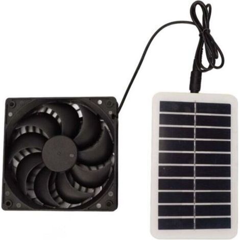 Kit de Ventilateur de Panneau Solaire étanche 15 W, Ventilateur D'extraction de Ventilateur Solaire pour Serre, Grenier, Poulailler