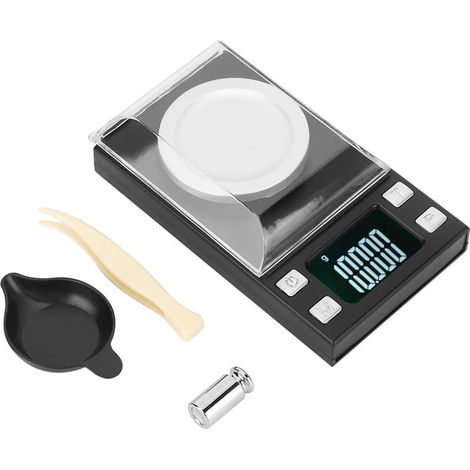 Balance électronique numérique LCD portable mini de haute précision, 100 g, 0,001 g, pour bijoux, pilules d'or-AquaForge