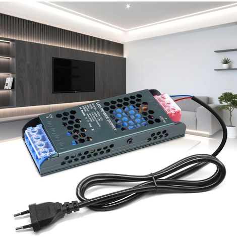 Transformateur 220V 12V 100W LED Driver, Alimentation à Découpag 220V AC à 12V DC 8,3A Ultra Mince Transfo avec Prise Conducteur à Tension Constante Basse Tension Adapter pour LED Bande (1/5)