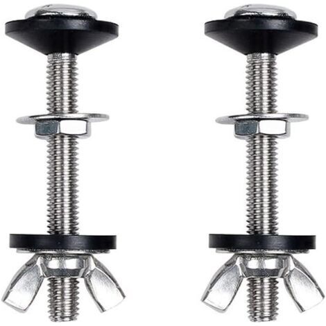 [JAMAIS UTILISÉ]2 pcs Toilette Split réservoir d'eau vis de Fixation Accessoires Assis réservoir d'eau Fixation Connexion vis Toilette réservoir d'eau Accessoires d'installation (1/4)