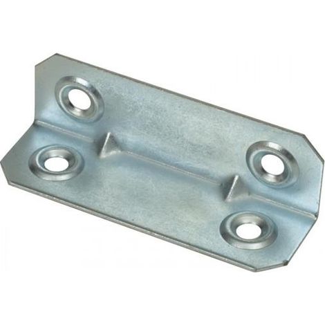 PIASTRA GIUNZIONE 4 FORI mm.40x20 ZINCAT