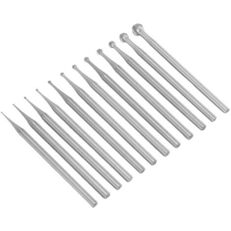 NALOOKAMIC Ensemble de 12 Fraises à Billes Ronde Tige 3 32 Pouces pour Fabrication Gravure (1/3)