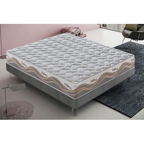 Pale Matratze - 25 cm hoch - 2000 Taschenmikrofedern - 5 cm Memory-Schaum - Wärmeempfindlicher abnehmbarer Bezug 90x200