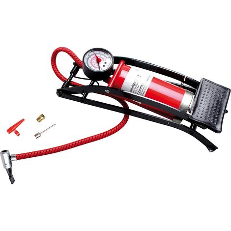BGS 2105 POMPA GONFIAGGIO A PEDALE 0-7 BAR 1000 PSI PER BICI PALLONI GONFIABILI