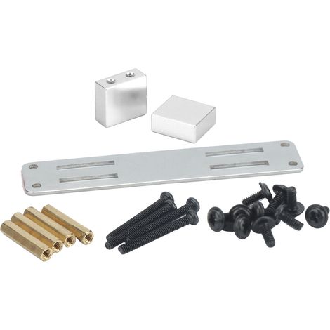 Support de servo métallique fixe pour télécommande, accessoire de mise à niveau pour voiture RC MN Argent (1/5)