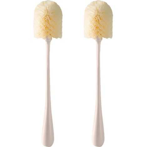 Brosse Pour Biberons - Manche Long Flexible - Pour Bouteilles Eau Et Contenants Cylindriques - Lot De 2 (1/5)