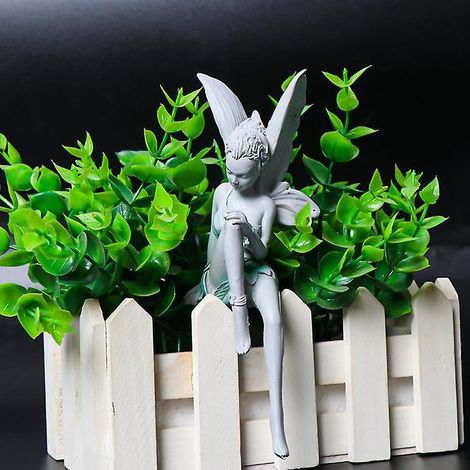 sitting Fairy Garden Statue, Tudor And Turek Sitting Fairy Statue, Magical Sitting Fairy Garden, Resin Magical Sitting Fairy Garden Ornament, For (1/4)