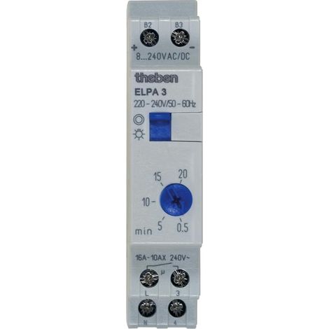 Theben ELPA 3 interruttore temporizzato per scale grigio blu