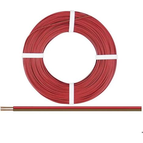 Cavo elettrico rosso Donau-elektronik 25 metri 2 x 0,50 mm²