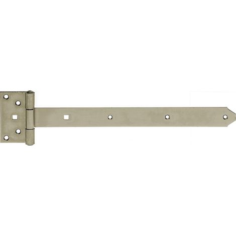 Penture anglaise avec goupille rivetée en beige perle, à couche duplex RAL 1035 penture 591 x 40 mm charnière 59 x 103 mm (1/5)