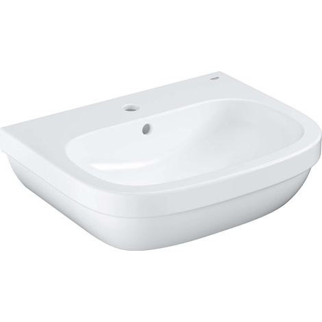 Grohe Euro Ceramic - Lavabo con troppopieno, 60x48 cm, bianco alpino 39335000 (1/3)