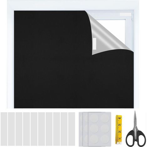 Tenda oscurante senza fori per 145x200 cm, tenda oscurante senza fori, tessuto oscurante, tenda termica, tenda oscurante per lucernari, viaggio, famiglia (1/4)