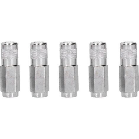5 Pièces coupleur de pistolet à graisse Buses plates de pistolet à graisse résistant à l'usure durable pour l'entretien de l'équipement embouts pour pompe à graisse pistolet de graissage (1/5)