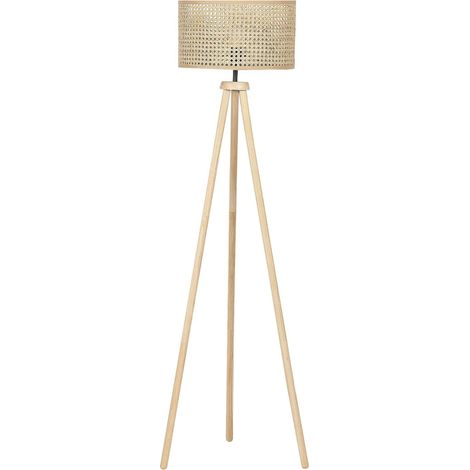 Floor Lamp PENTON Rattan Natural