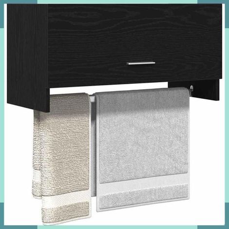 Armoire / Garde-robe - 862658 - Chêne noir - 70 x 32,5 x 35 cm - Avec tiroir (1/5)