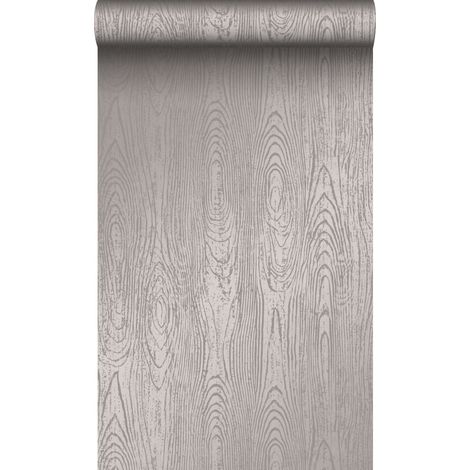 papier peint imitation bois taupe  - Origin Wallcoverings (1/5)