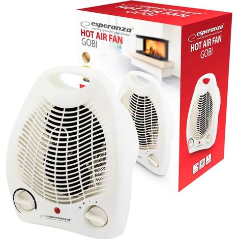 Chauffage électrique soufflant 2000W Esperanza Farelka radiateur d'appoint puissant chauffage rapide bureau maison (1/5)