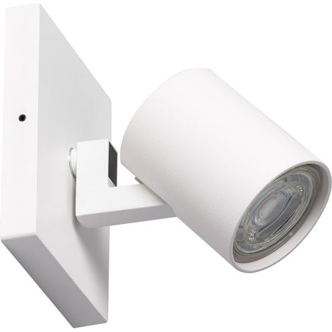 Aufbau-Strahler Schwenkbar aus Aluminium Gylu für Glühbirne GU10 Weiß