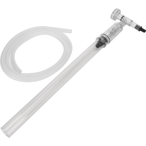 Outil de nettoyage manuel pour aquarium en plastique : aspiration des saletés et du sable, changement d'eau. (1/5)