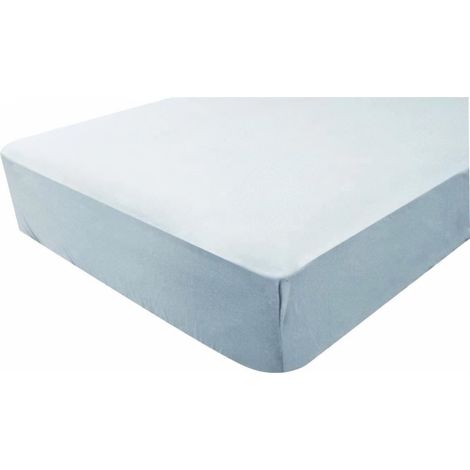 Drap housse imperméable 2 en 1 Gris Perle 70x140 cm (1/2)