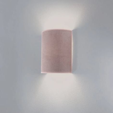 [GEBRAUCHT] B-Ware Celine Wandleuchte Wandlampe Soro Rosa Stoff E27 Lampenfassung