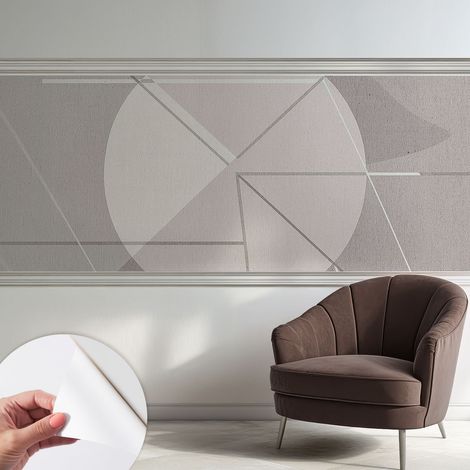 Carta da parati autoadesiva - Fotomurale adesivo - soggiorno moderno - resistente - Geometria astratta 250x104 cm (1/5)