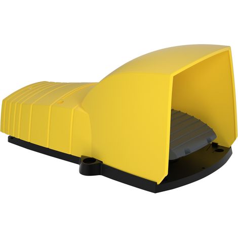 Télémécanique - Preventa XPEY - inter. à pied - simple - avec capot - plast.- jaune - 1O+1F (1/5)