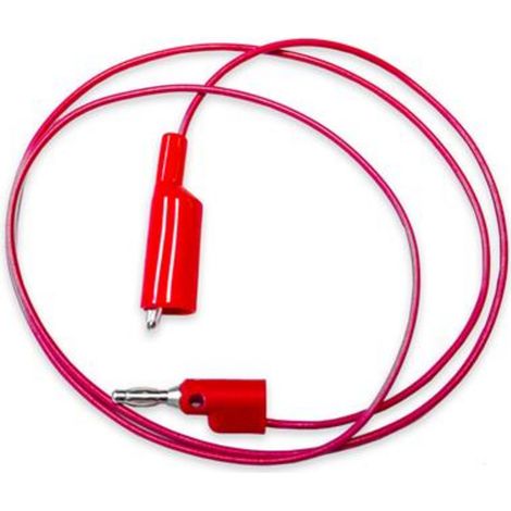 Mueller Electric BU-2030-A-60-2 Messleitung Bananenstecker 4 mm Krokoklemmen 1.5 m Rot 1 St.