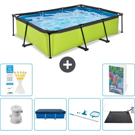 Exit Pool Rechteckig - 300x200x65 cm - 7-teilig S241
