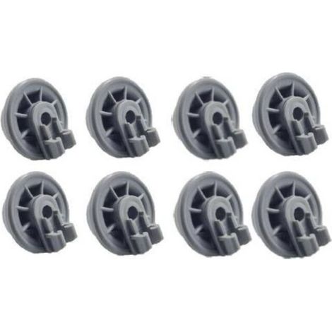 Roulettes pour lave-vaisselle compatibles avec Bosch Ensemble complet de 8 tiroirs pour lave-vaisselle avec roulettes en bas, compatible avec Siemens, Kenmore Elite, Balay, Beko, Indesit, Neff, Bosch (1/5)