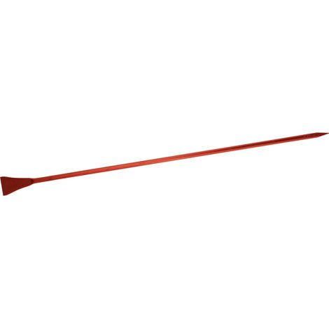 BARRE À MINE À PALETTE – Longueur 1,20 M - Largeur 12 cm - Pointe diamant pour meilleure pénétration – 1 côté pointe pour creuser, 1 côté palette pour trancher/déplanter – Dureté 55 HRC ±3 – Outil de