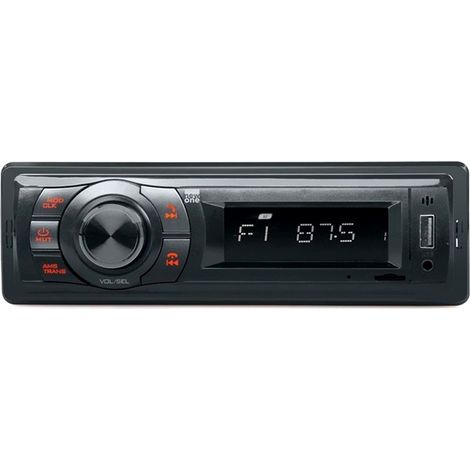 Autoradio Bluetooth Muse AR275BT - USB/Micro SD, Radio Fm 18 stations - 80W - Affichage rétro-éclairé multifonction Fond blanc