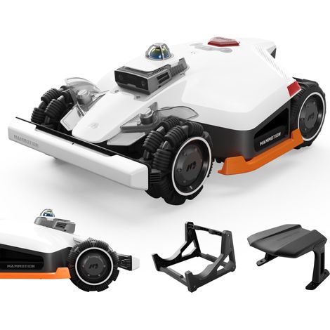 MAMMOTION LUBA 3 AWD 5000 Mähroboter ohne Begrenzungskabel, bis 5000 m², mit Waschhalterung und Garage für Rasenmäher